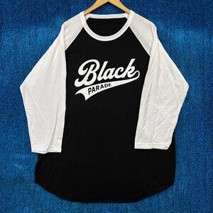 Black Parade My Chem 06 Long Live Tour Band Baseball Tee XXL